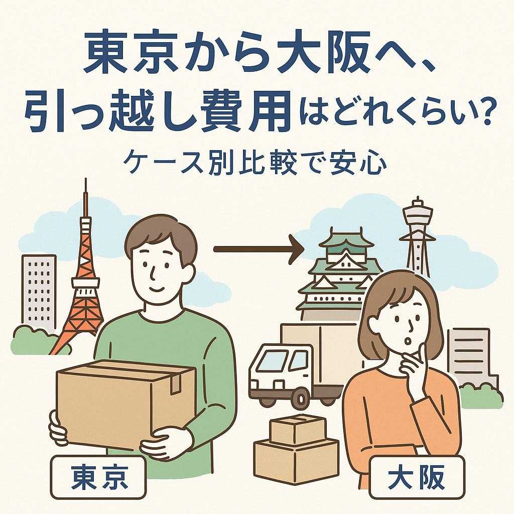 東京から大阪へ、引っ越し費用はどれくらい？ケース別比較で安心