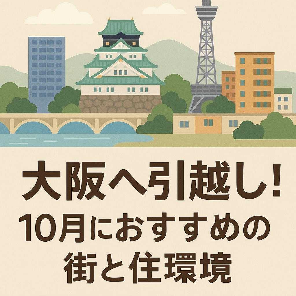 大阪へ引越し！10月におすすめの街と住環境