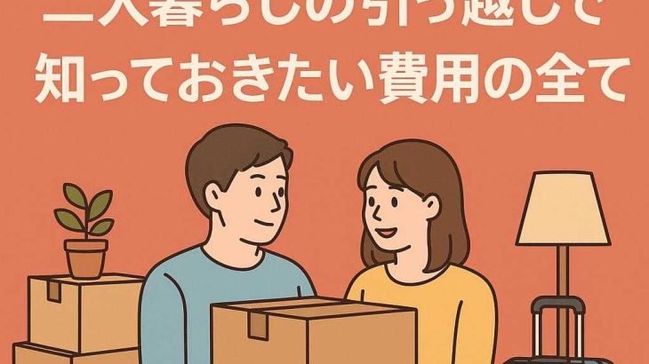 夫婦やカップル向け：二人暮らしの引っ越しで知っておきたい費用の全て