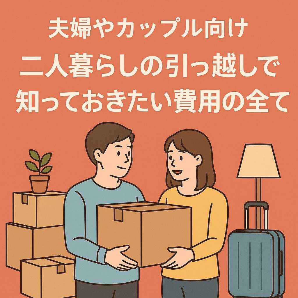 夫婦やカップル向け：二人暮らしの引っ越しで知っておきたい費用の全て