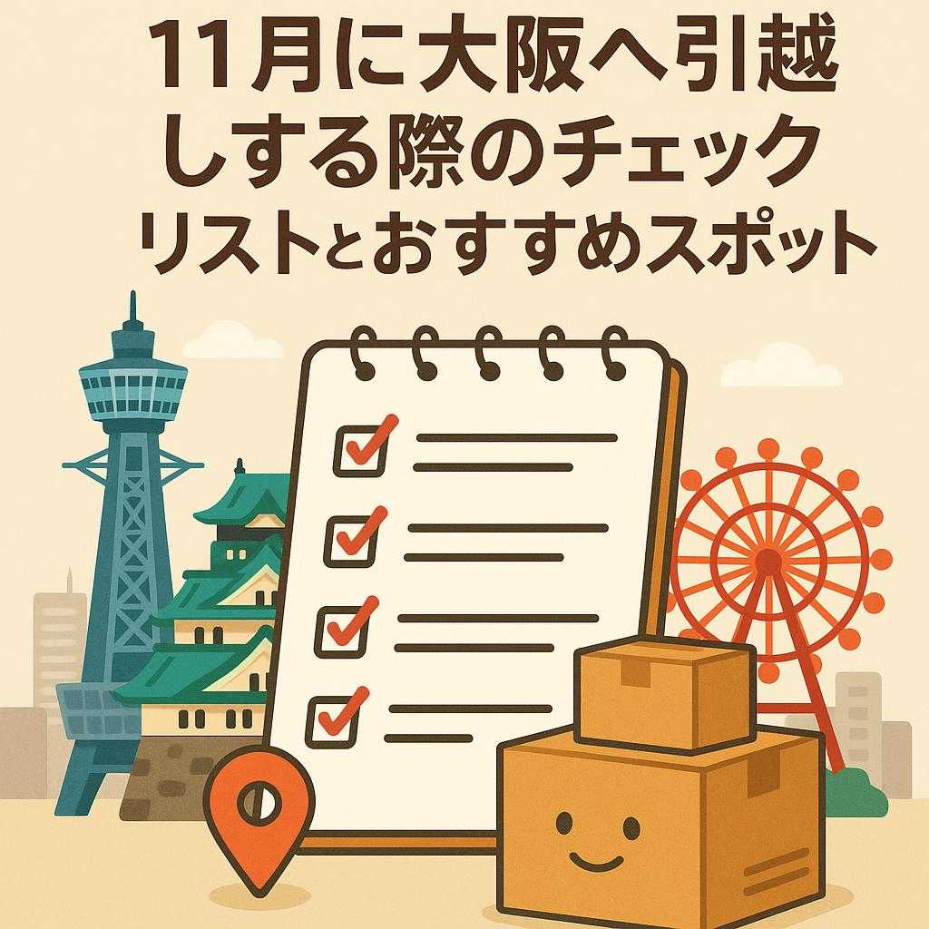 11月に大阪へ引越しする際のチェックリストとおすすめスポット