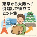 東京から大阪へ！引越しで役立つヒント集