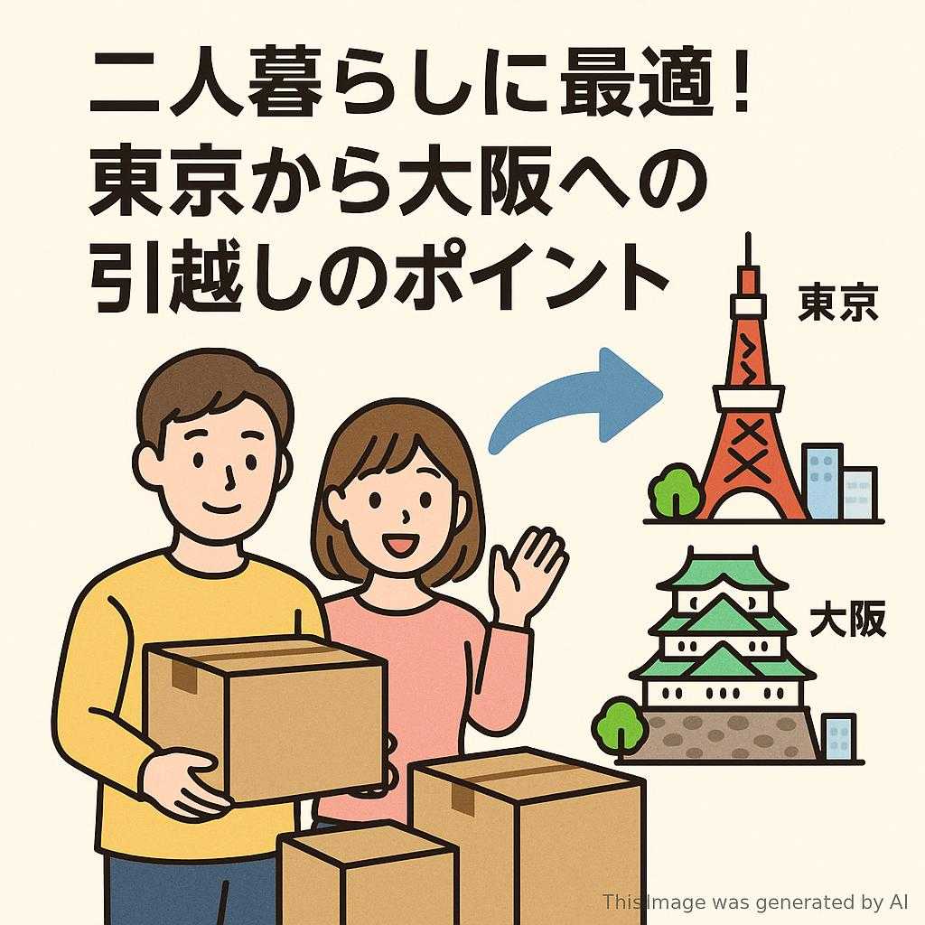 二人暮らしに最適！東京から大阪への引越しのポイント