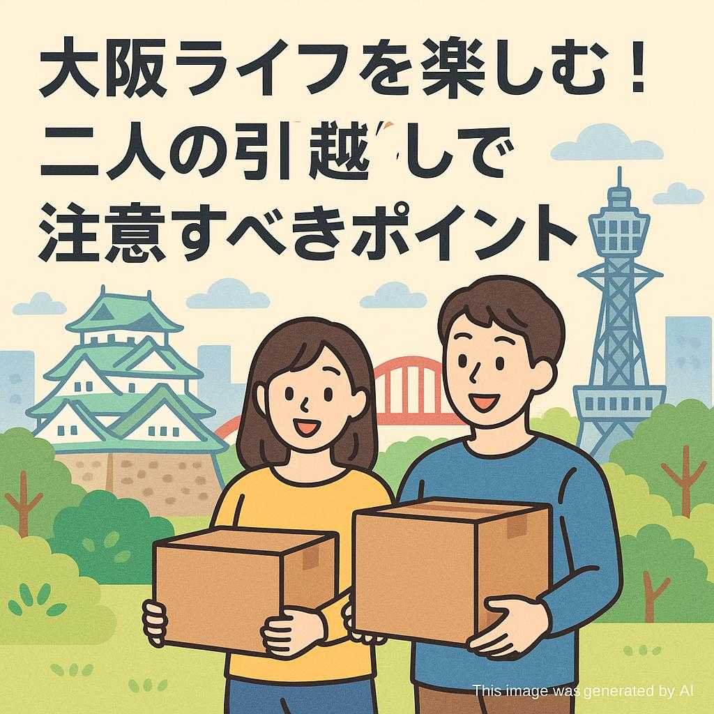 大阪ライフを楽しむ！二人の引越しで注意すべきポイント