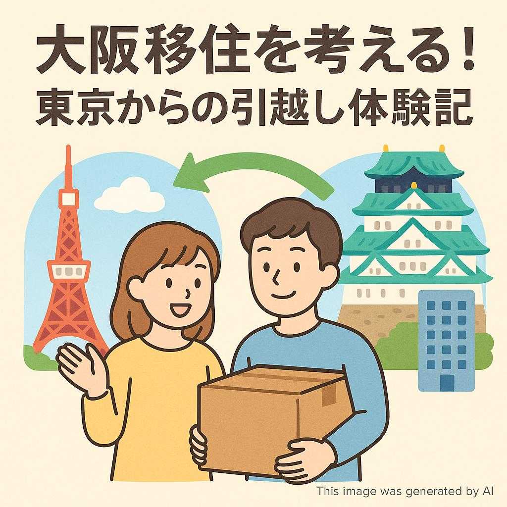 大阪移住を考える！東京からの引越し体験記